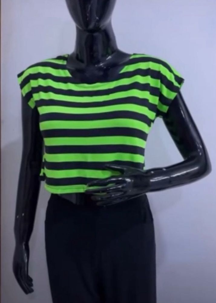 Striped Crop Top