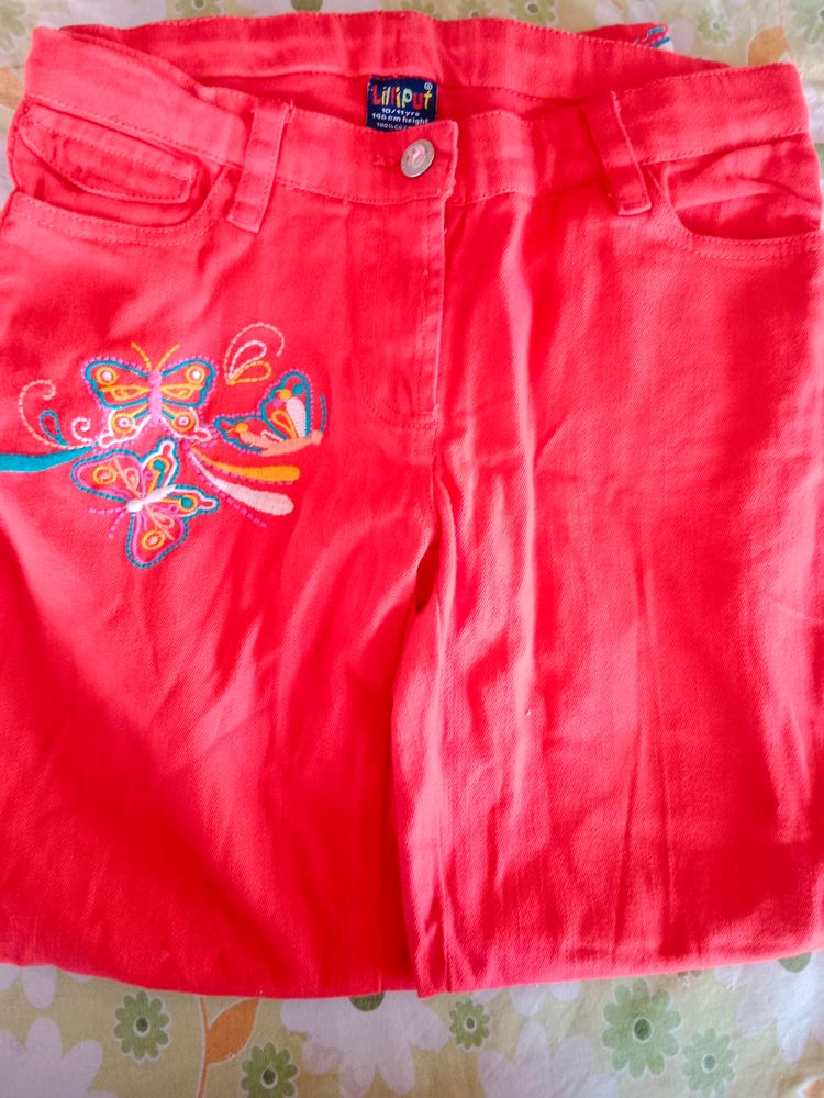 Girls Stylish Red Pant