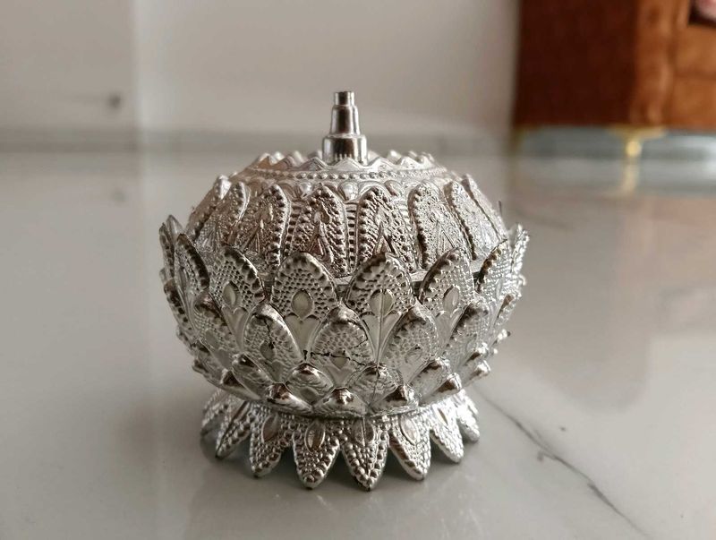 Silver Lotus Trinket Organiser