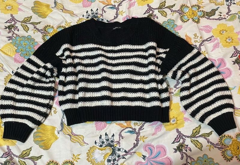 Striped Knit Sweater