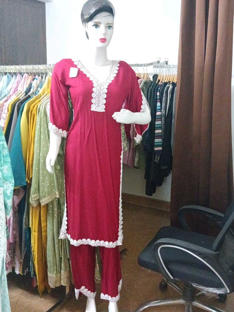 Lace Worked Coord Set