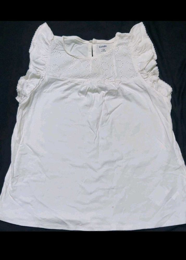 Hakooba Print White Top