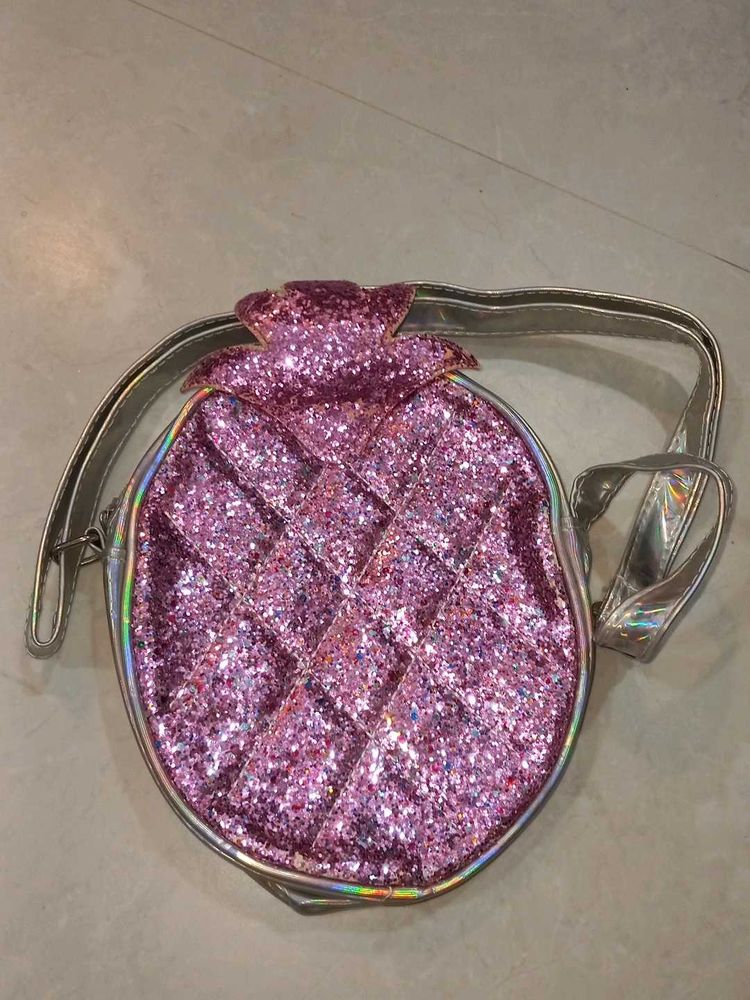 Glitter Pineapple Crossbody Bag