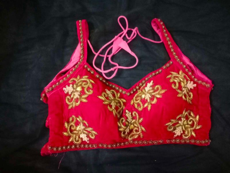 Embroidered Pink Blouse