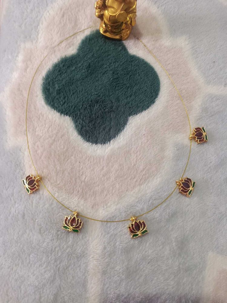 Lotus Charm Necklace