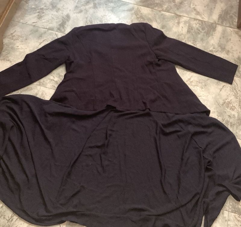 Elegant Blue Coat cum Dress