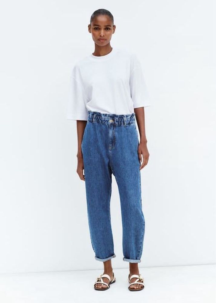 Zara Denim Paperbag Jeans