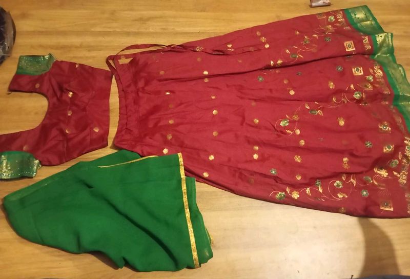 Maroon Lehenga Choli Set