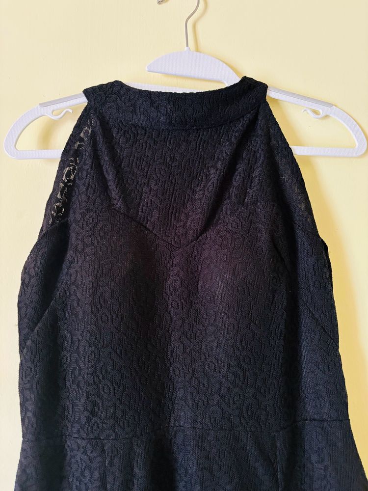 Black Halter Neck Dress