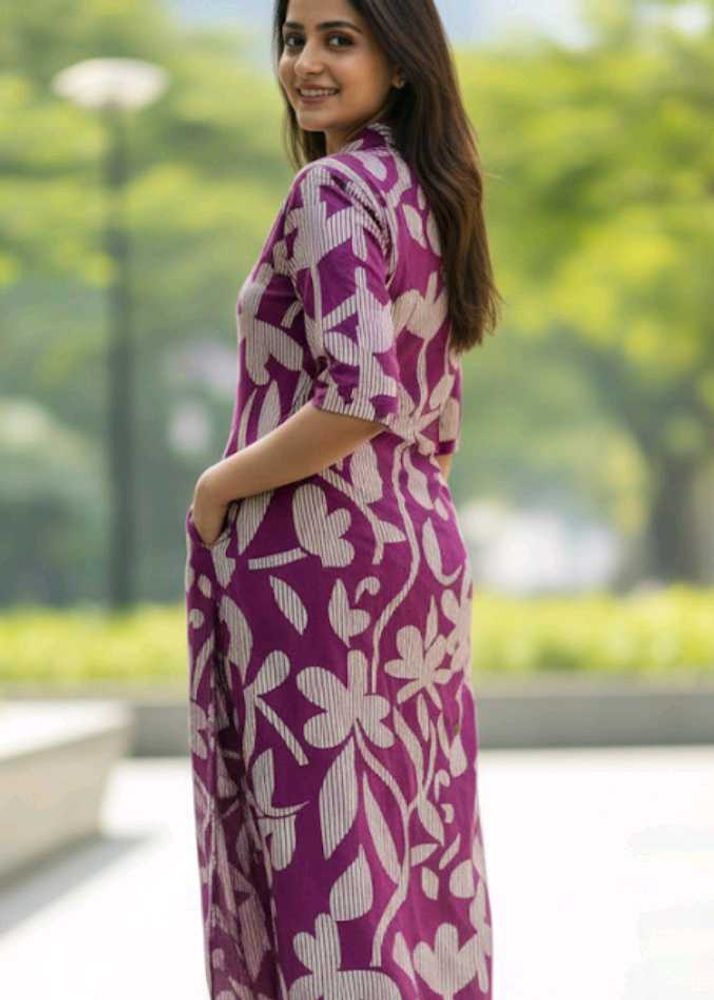Floral Print Kurta