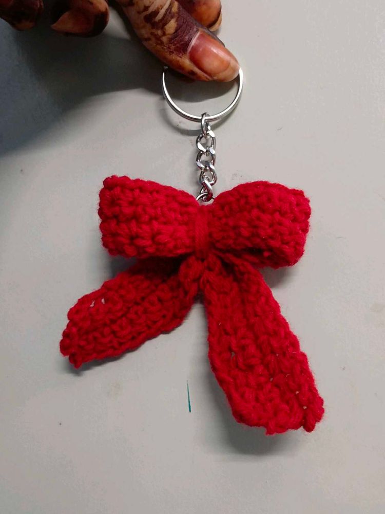Crochet Bow Keyring