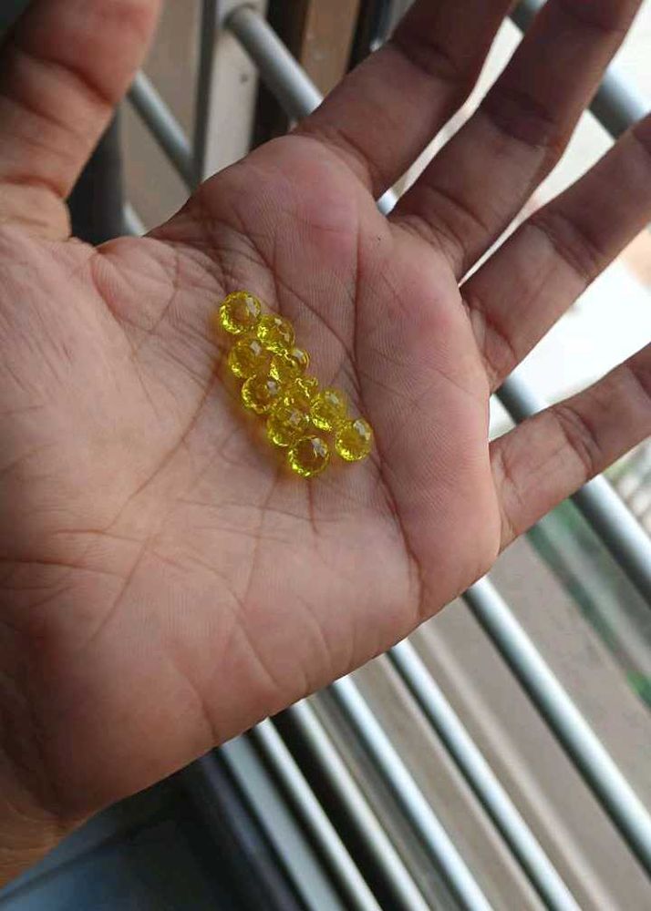 Yellow Crystal Beads