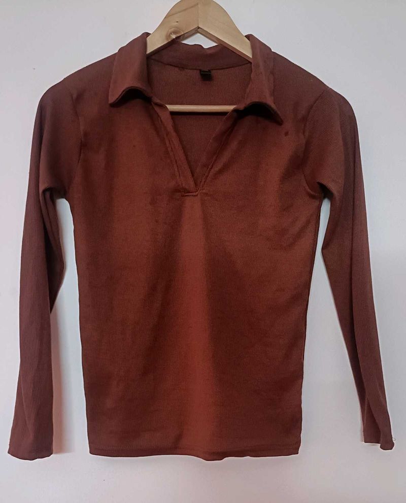 Solid Brown Top