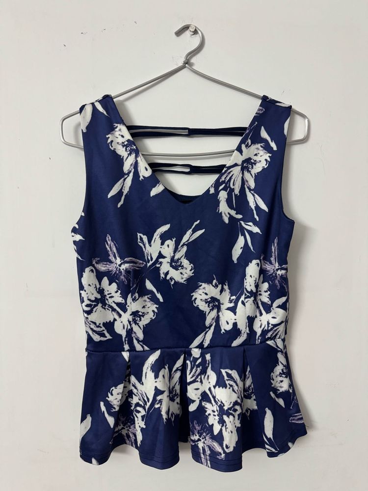 Floral Peplum Top
