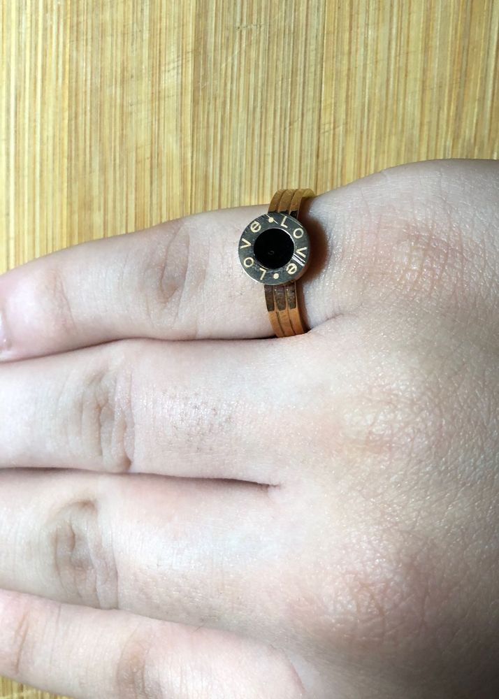 Gold Tone Love Ring❤️