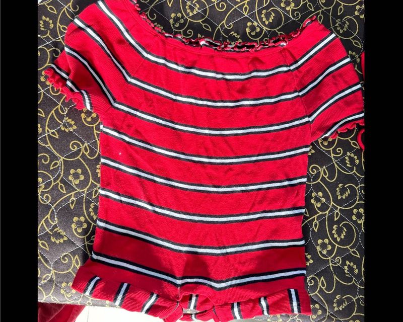Red Strip Top