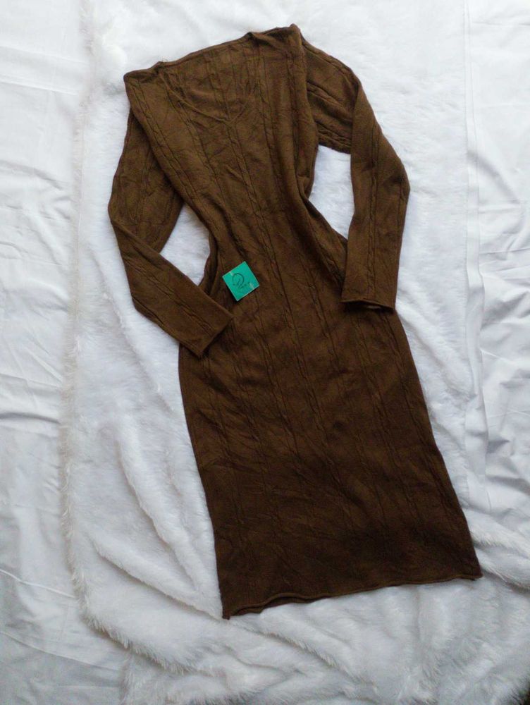 💗Brown Knit Midi Dress💗