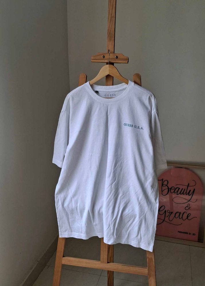 Guess White T-Shirt(XL)