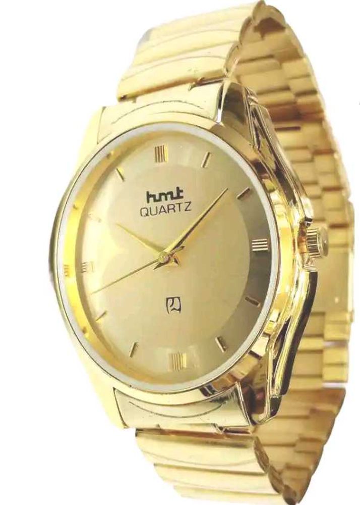 HMT Quartz Gold Tone Wrist Watch