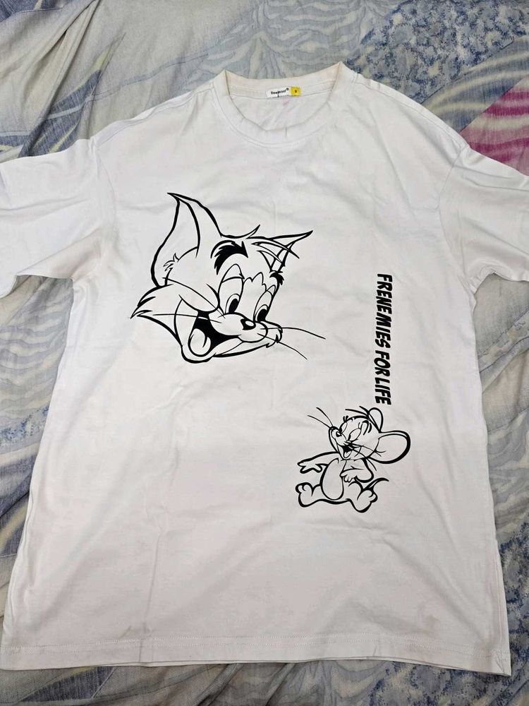 Ice Colour Oversized Printed T-shirt