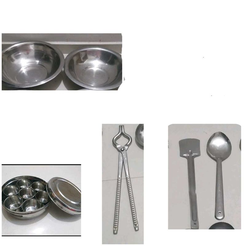 Steel Utensils Combo