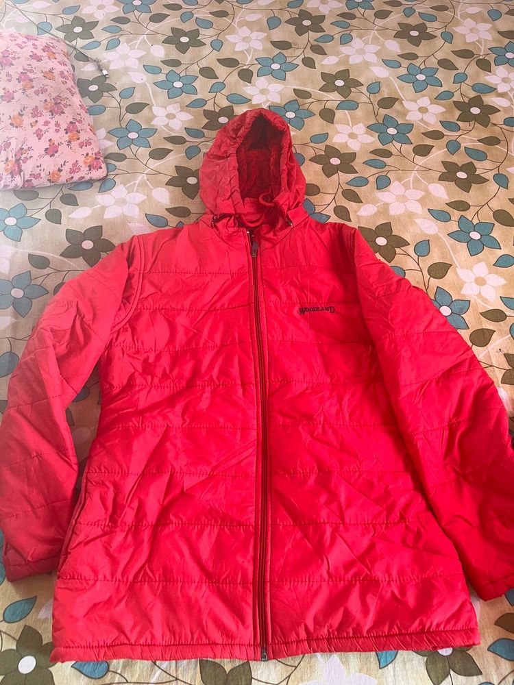 Red Hooded Jacket