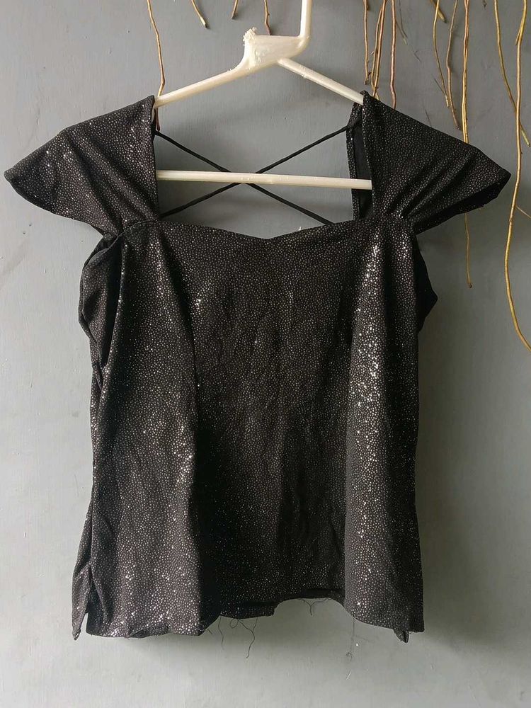 Sparkly Black Top