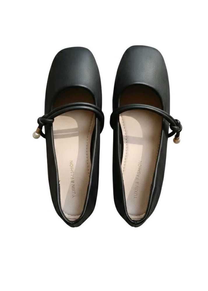 Black Mary Jane Flats