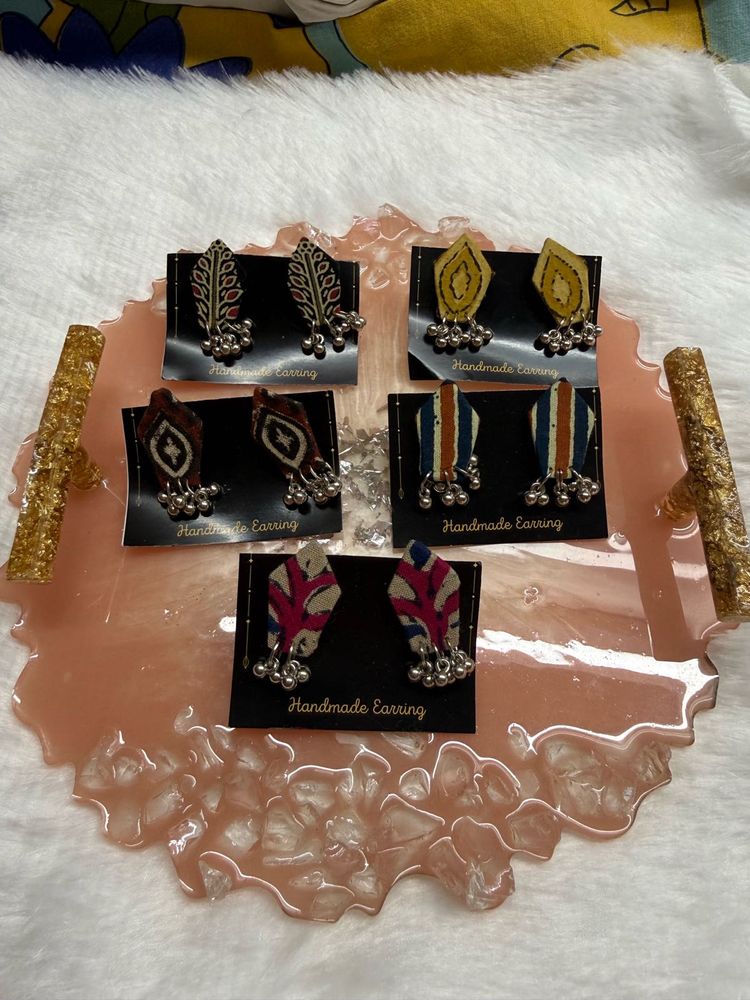 Handmade Fabric Earrings