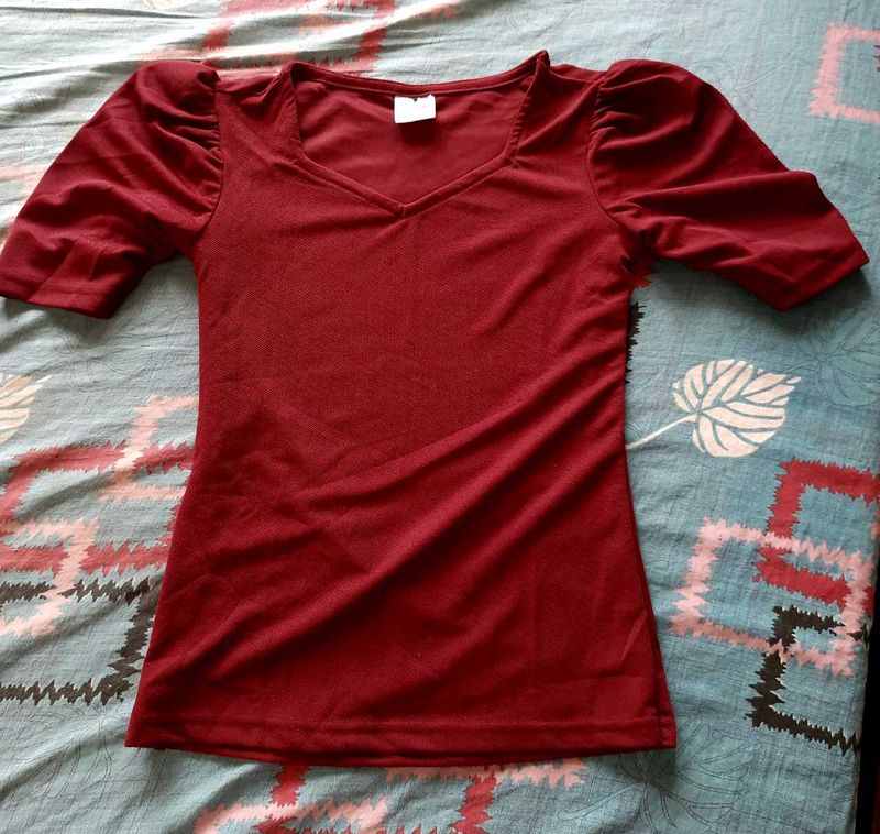 Maroon Top