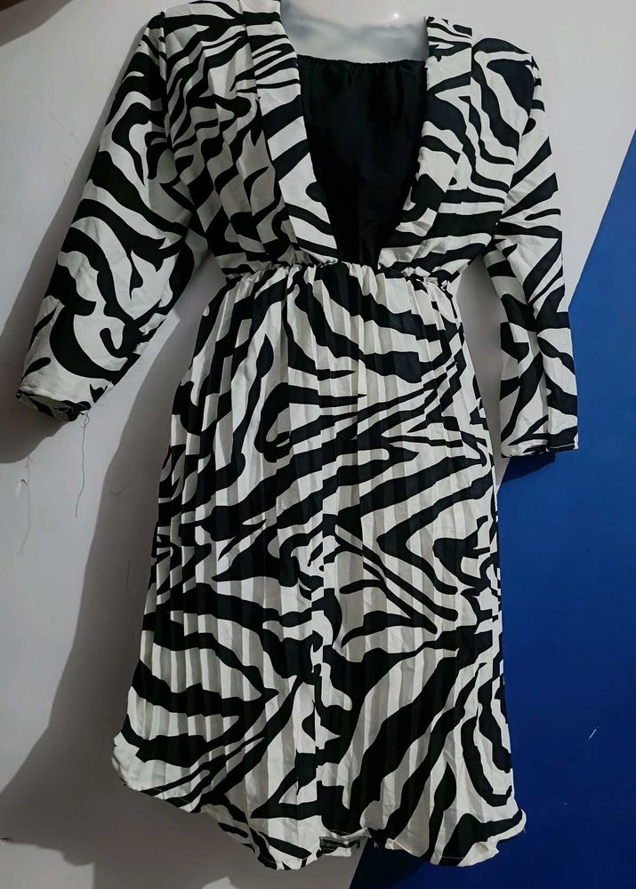 Zebra Print Women Dress
