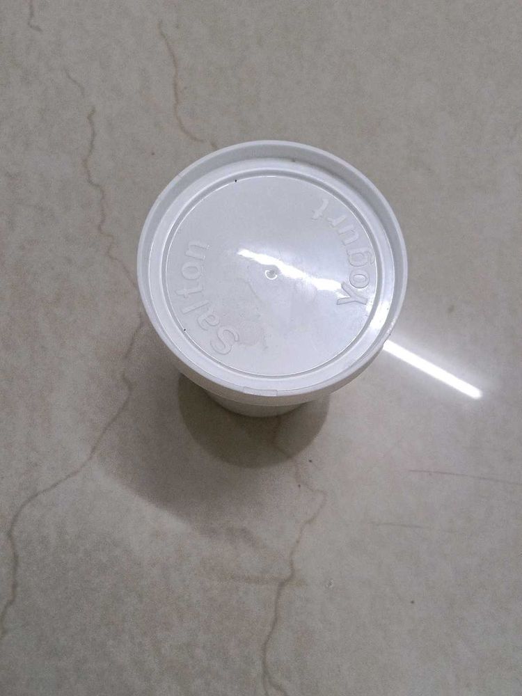 Porcelain Cup With Lid (For Yoghurt)