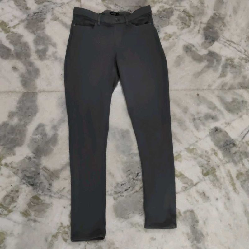Gray Slim Fit Pants