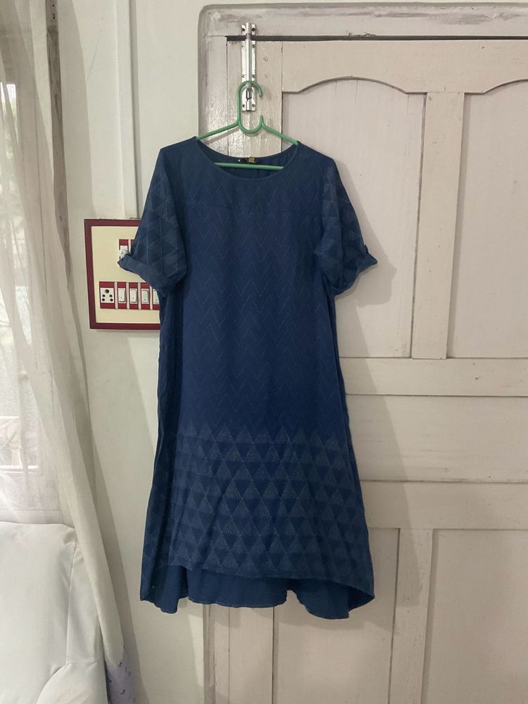 Navy Blue Kurti