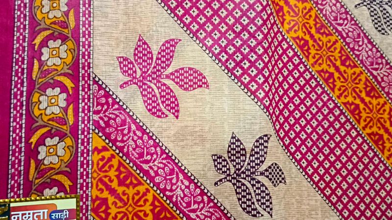 Floral Print Saree