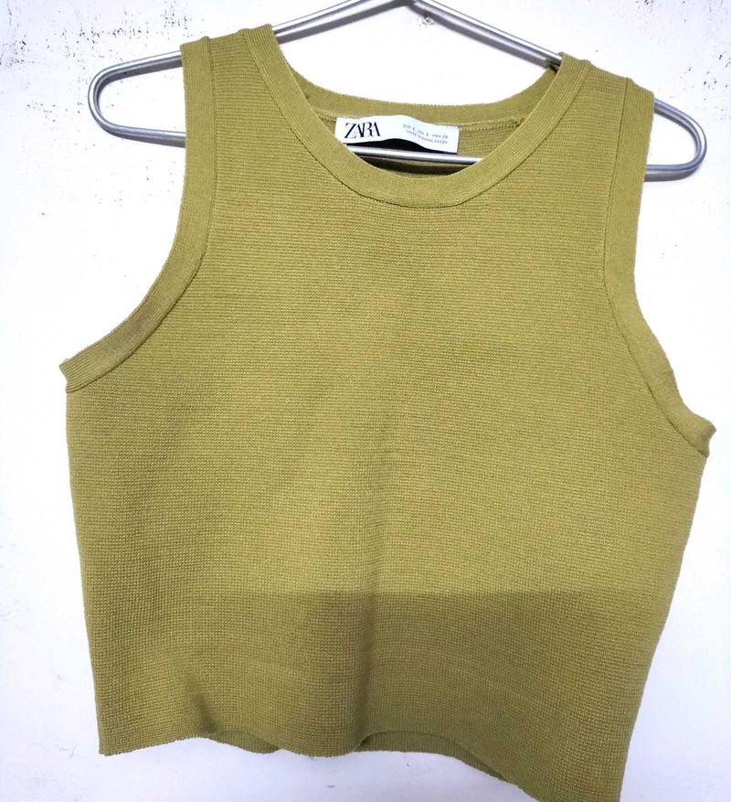 Zara Olive Green Tank Top