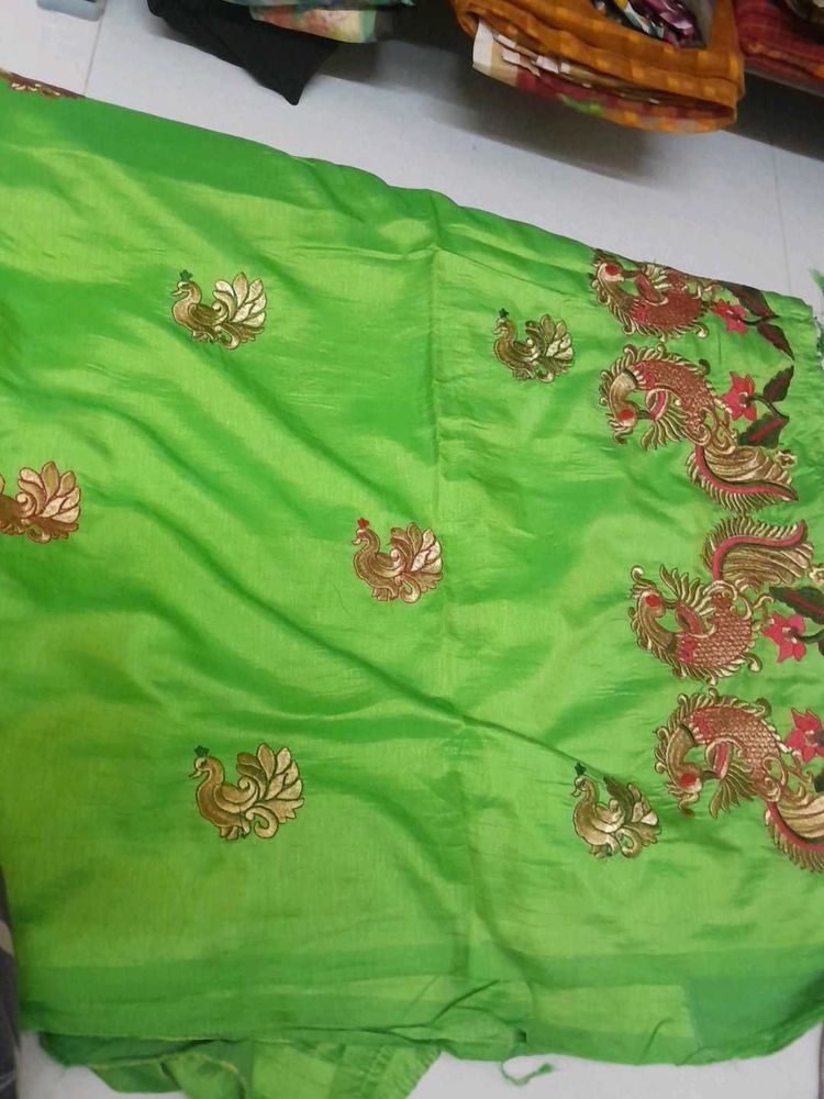 Full Work Half Silk Saree With Readywear Blouse