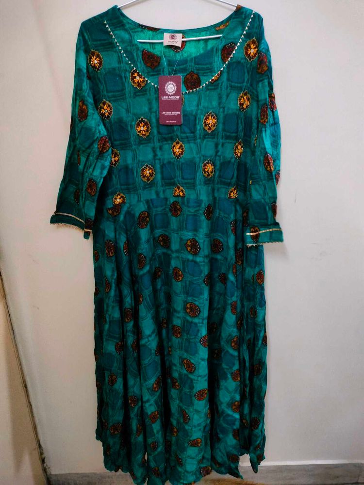 Elegant Green Dress (3XL SIZE)