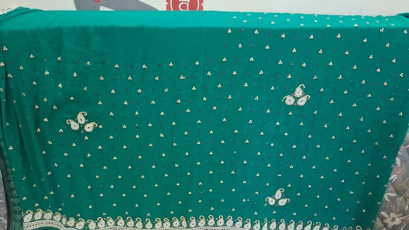 Elegant Green Saree