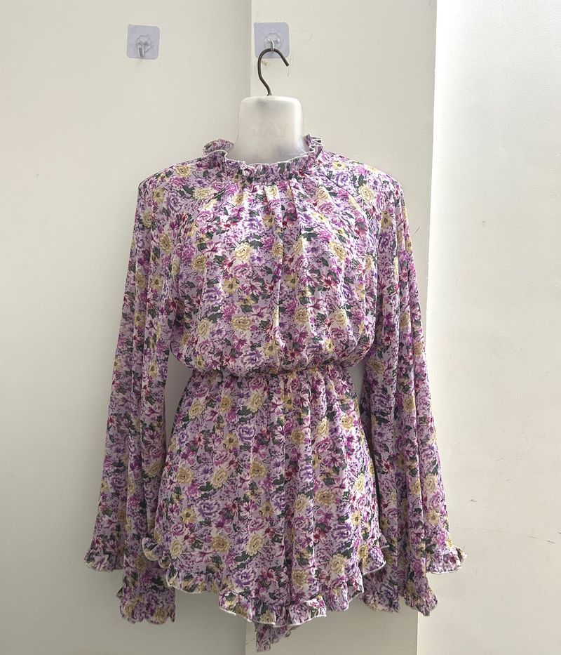 Shein Floral Printed Jumpsuit