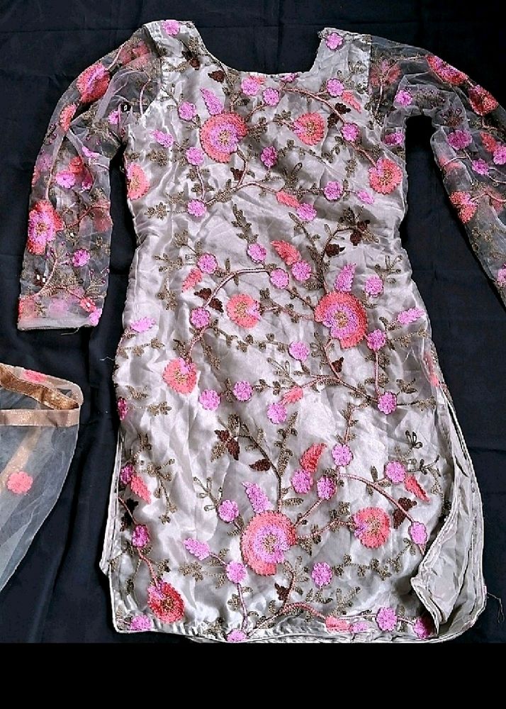 3 Piece Set Kurta,sharara &amp; Dupatta