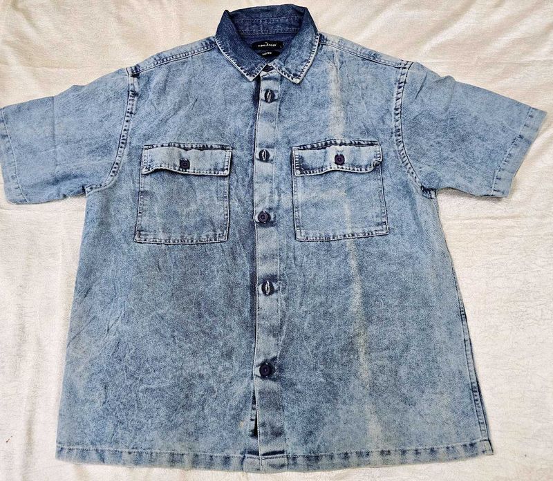 Denim Short Sleeve Shirt