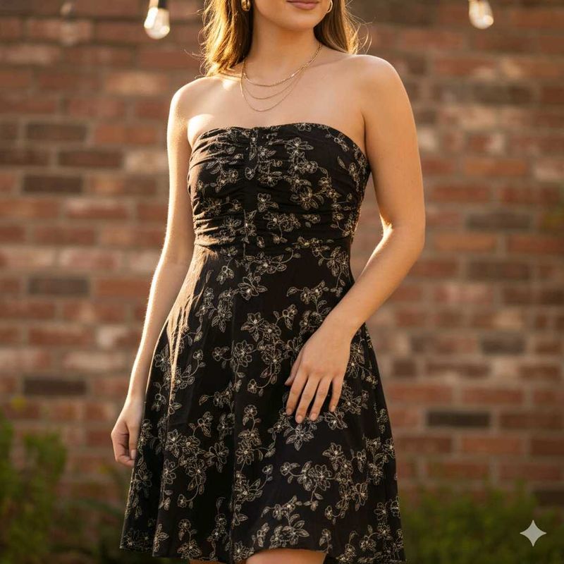 Tube floral Mini Dress