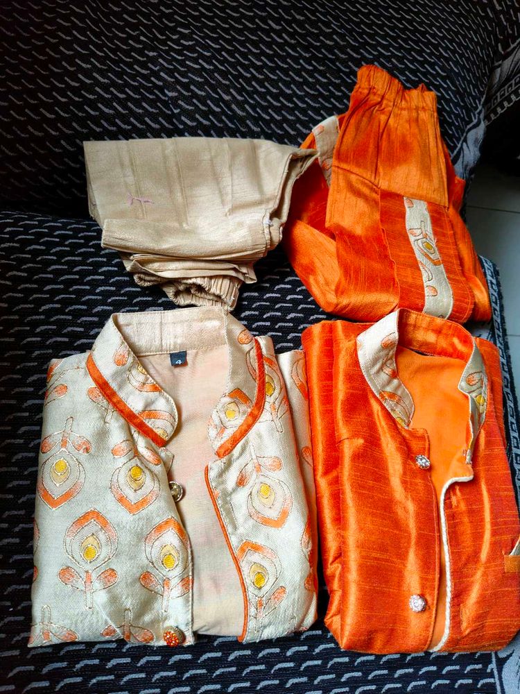 Kids Ethnic Wear 4in 1 Function Set