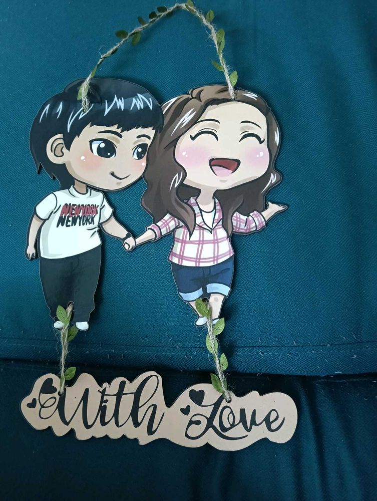 Cartoon Couple Hanging Decor