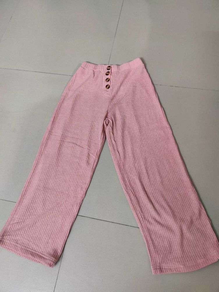 Pink Wide Leg trousers for women