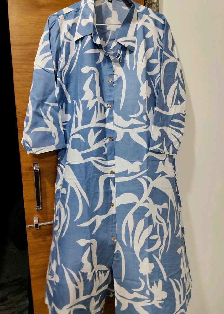 New/Unused  A Line Floral Kurta Set