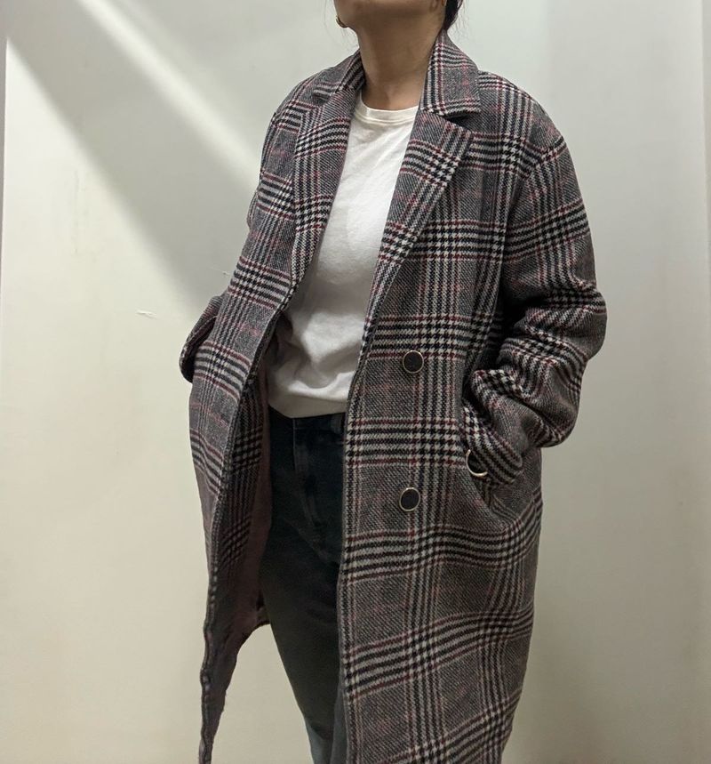 🎀Plaid Trench Coat🎀