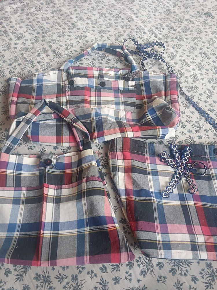 Handmade Plaid Tote Bags