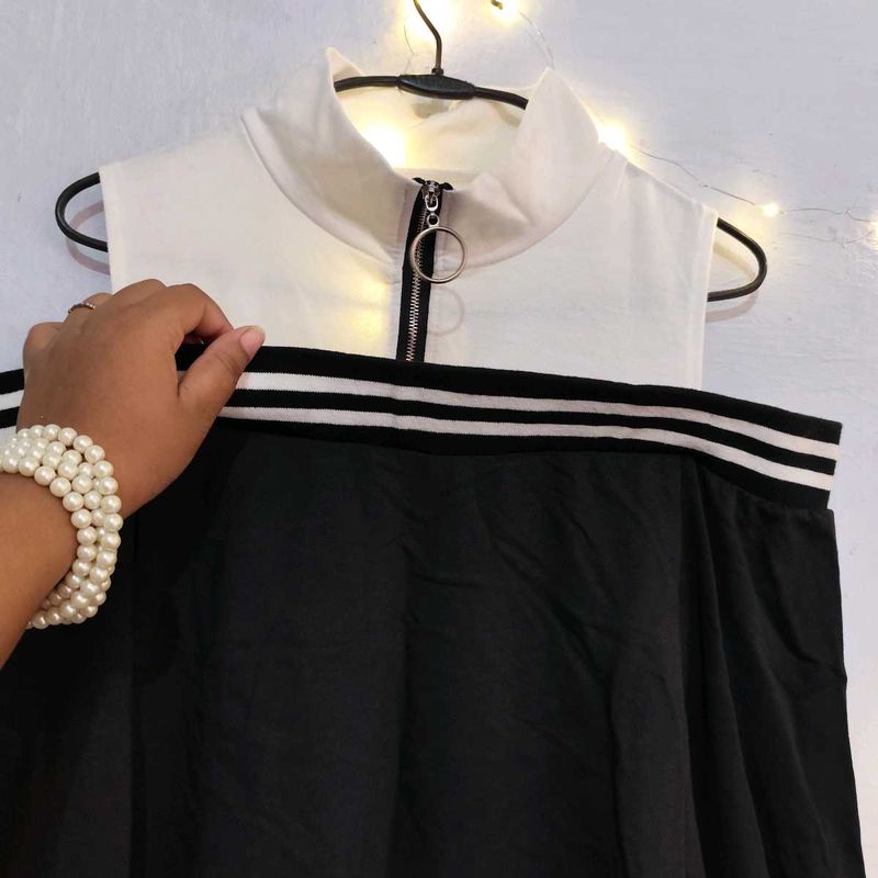 Trendy Black &amp; White Dress | New